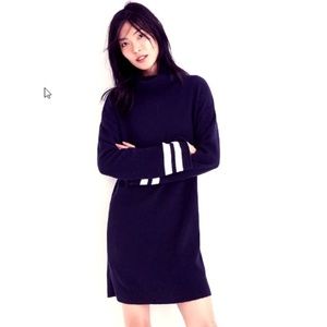 Madewell bell sleeve turtleneck sweater dress